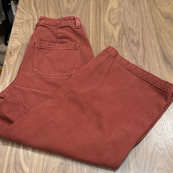 Universal Thread Co. Rust High Rise Wide Leg  Crop Pants size 27/4 - Picture 9 of 12